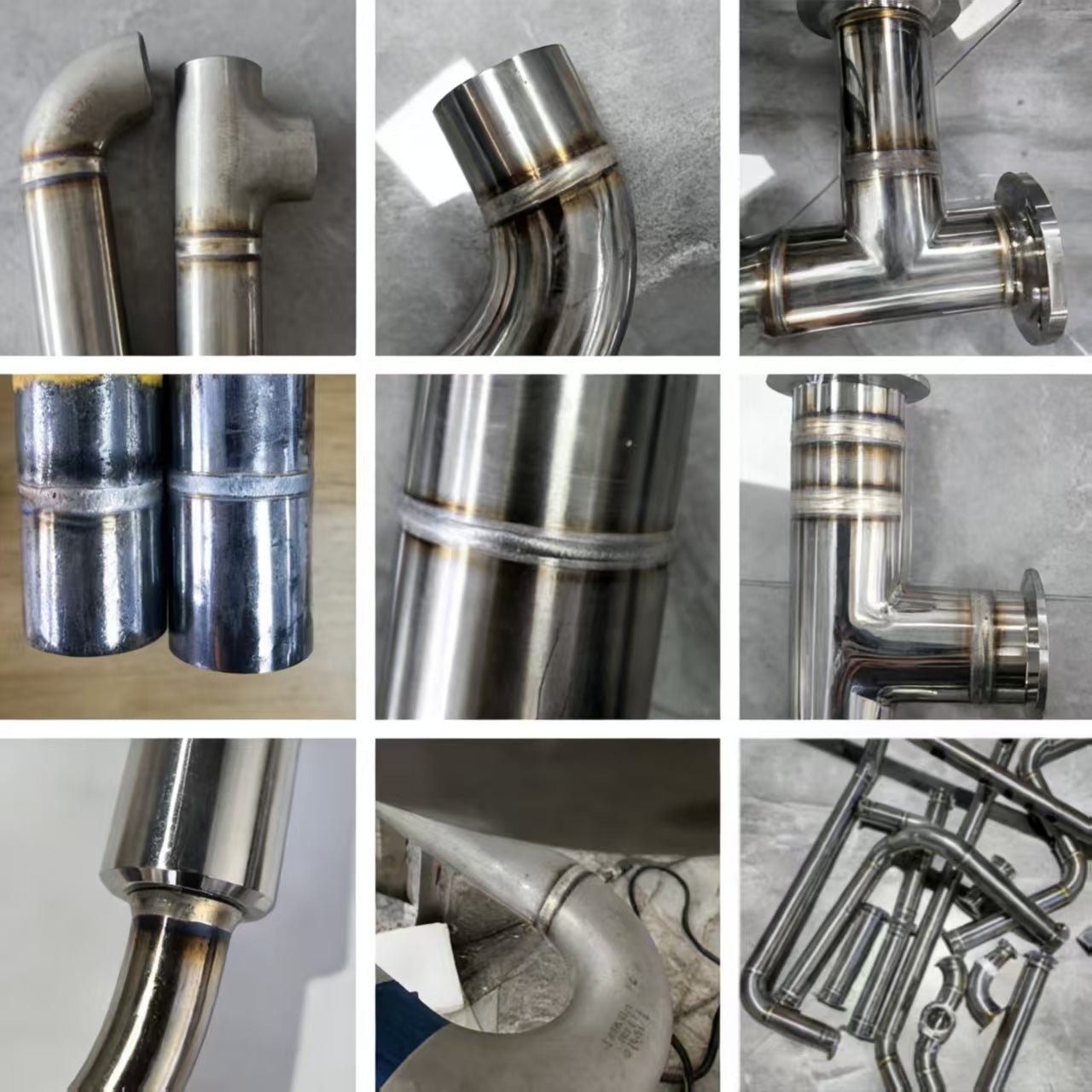 Silver-white internal weld bead on 316L stainless steel tubing, meeting SEMI and ASME BPE sanitary standards.