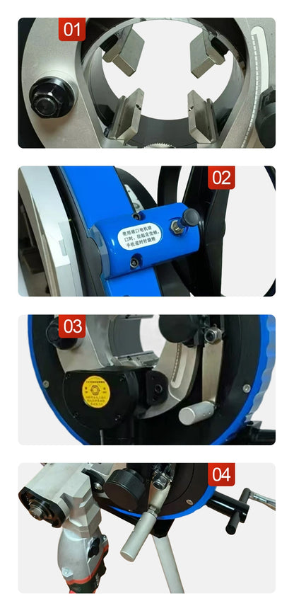 Lightweight 20kg FYID CM3 portable pipe cutter for easy on-site maneuverability in plumbing and HVAC.